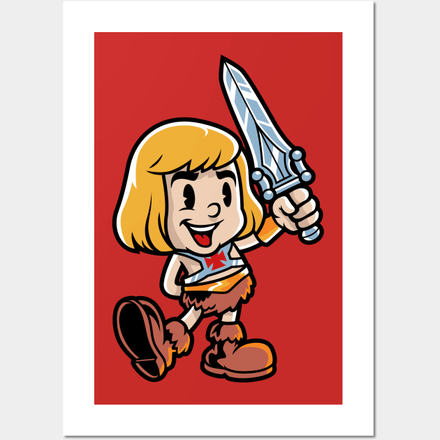 Vintage HeMan Wall Art by harebrained